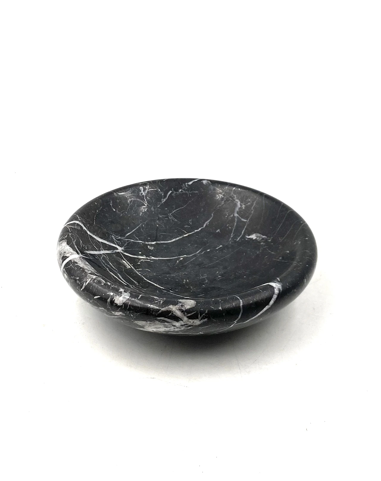 Black marble vide poche / ashtray, Casigliani Italy, 1970s 5