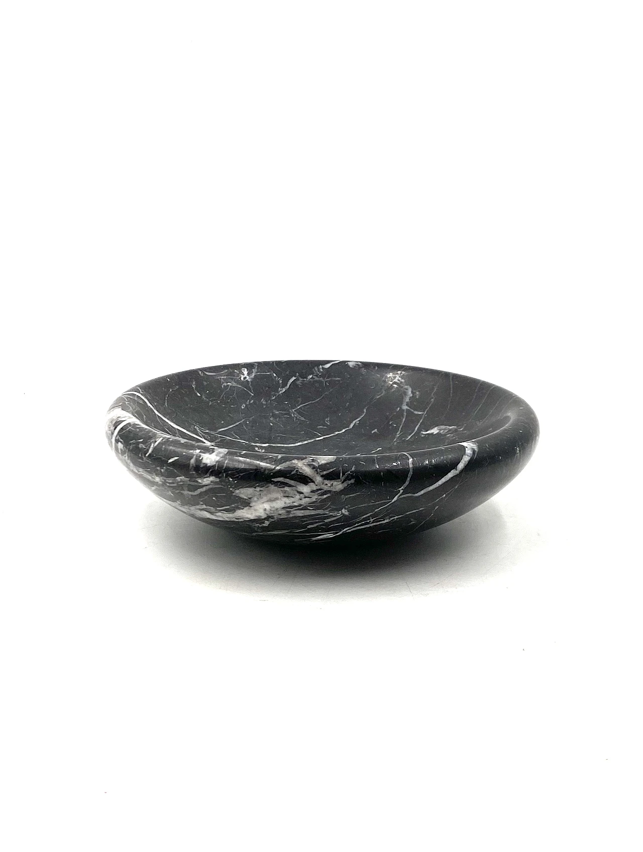 Black marble vide poche / ashtray, Casigliani Italy, 1970s 7