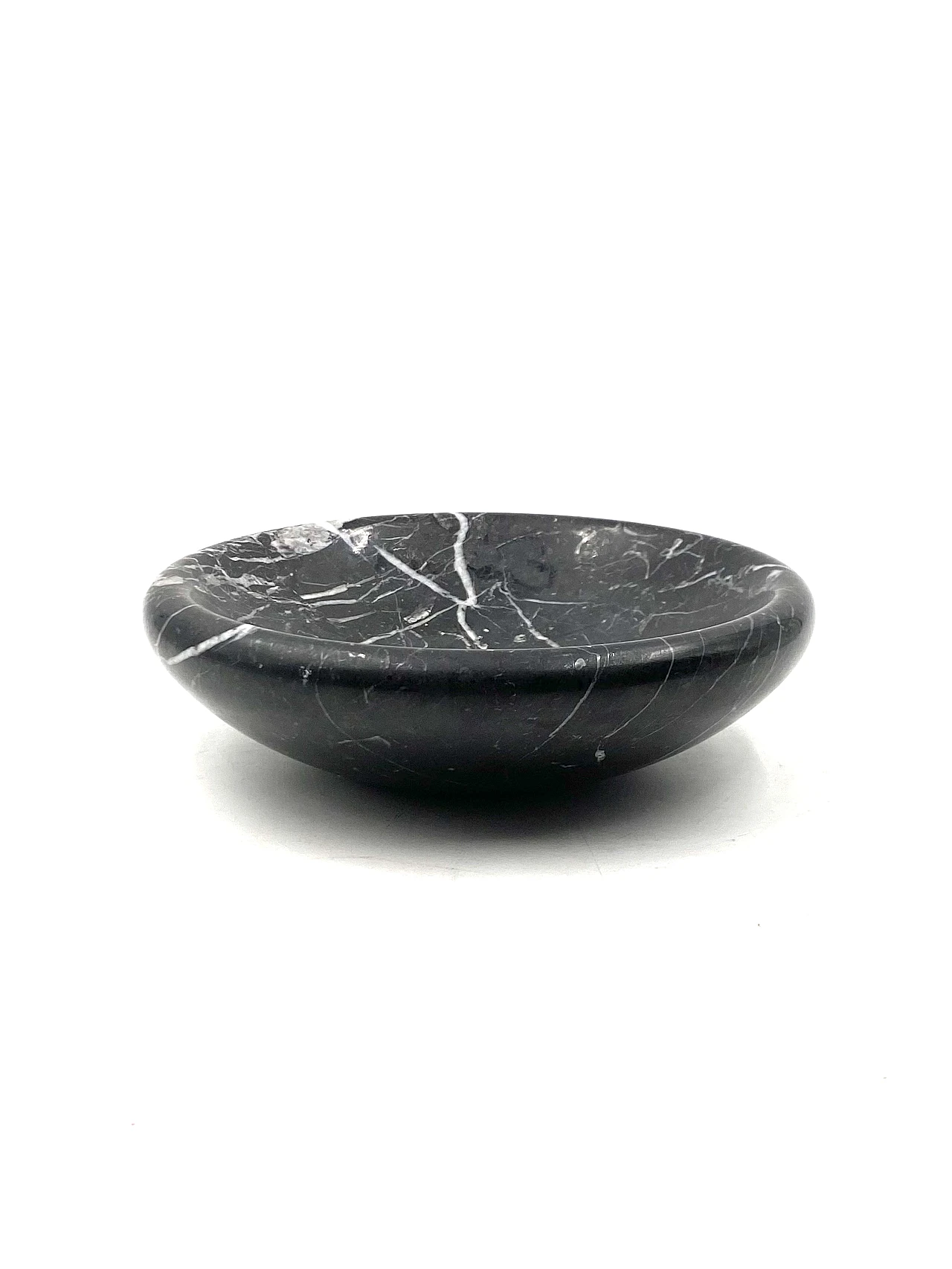 Black marble vide poche / ashtray, Casigliani Italy, 1970s 8