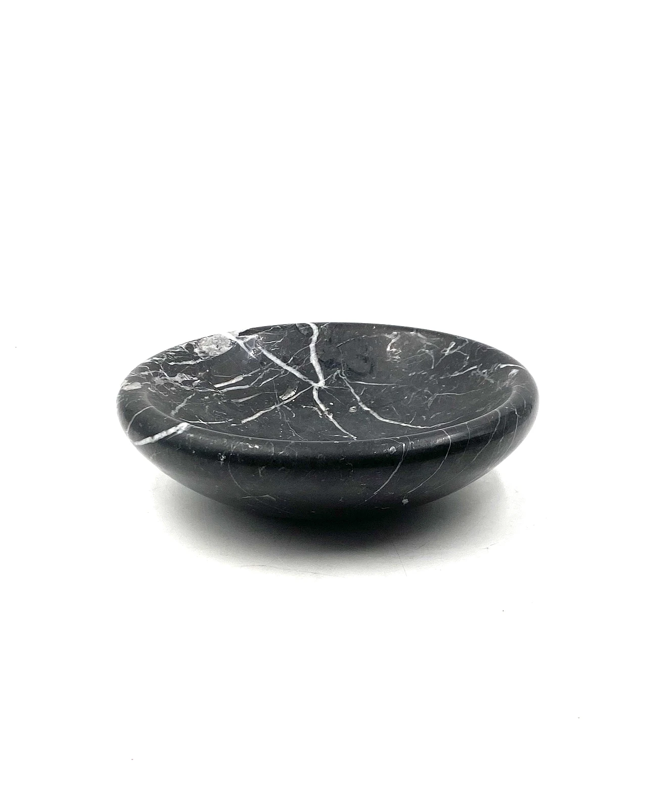 Black marble vide poche / ashtray, Casigliani Italy, 1970s 10