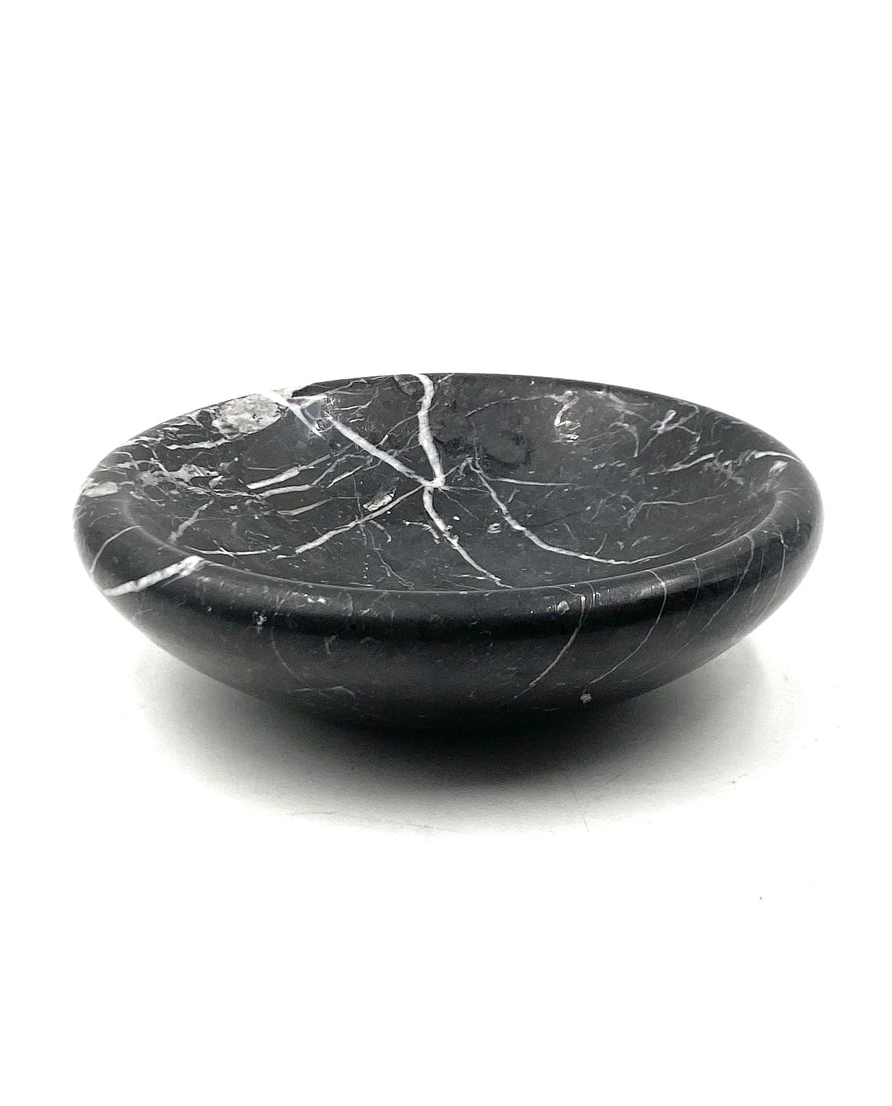 Black marble vide poche / ashtray, Casigliani Italy, 1970s 11