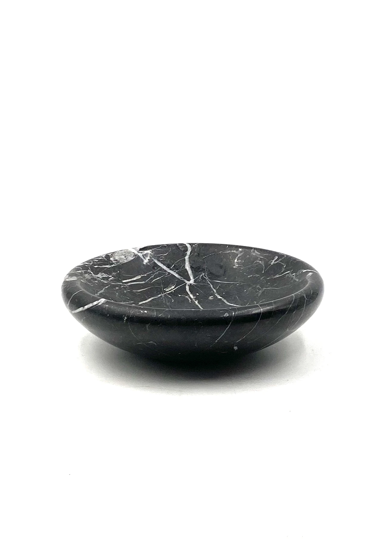 Black marble vide poche / ashtray, Casigliani Italy, 1970s 13