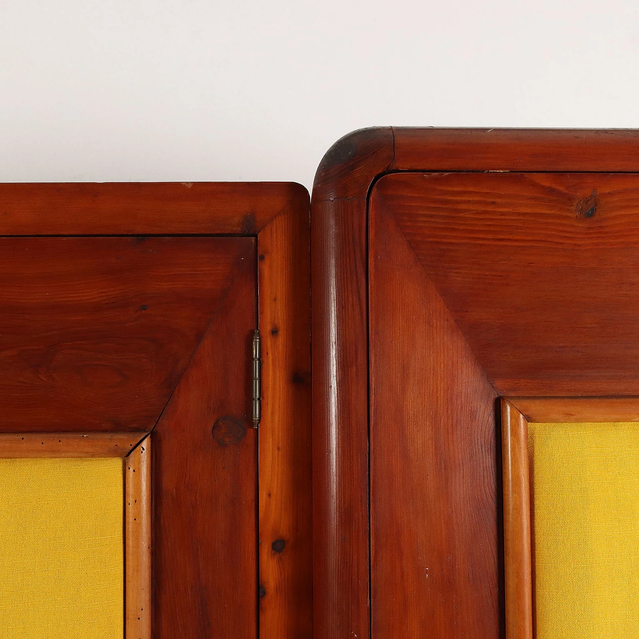 Wardrobe with hinged doors in solid larch wood, 1920s 5