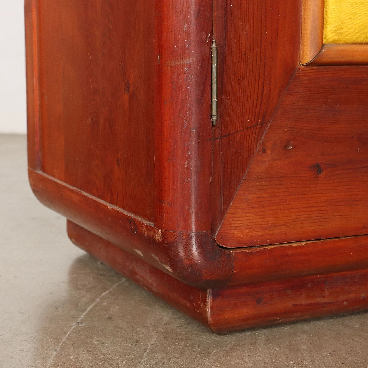 Wardrobe with hinged doors in solid larch wood, 1920s 8