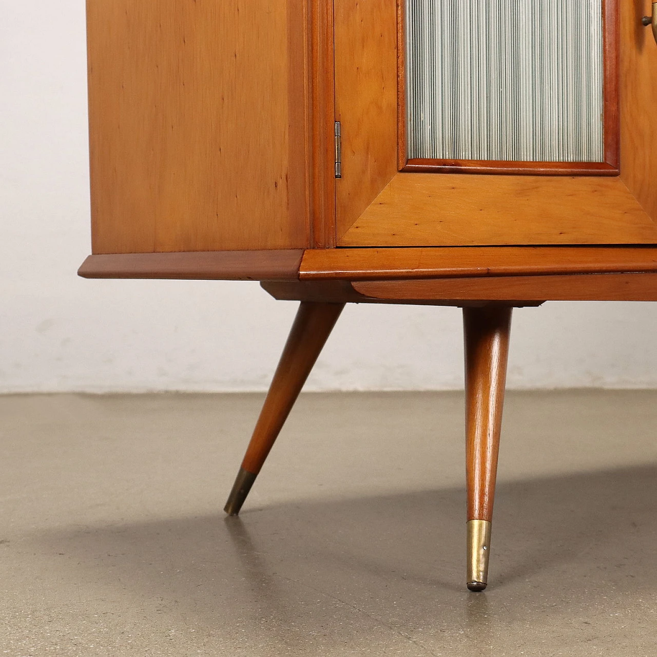 Sideboard Chest of Drawers Wood Brass South America, 1950s 9