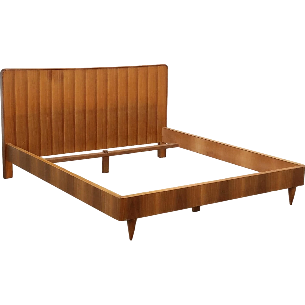 Double Bed Tanganyka Walnut Veneer, 1960s 10