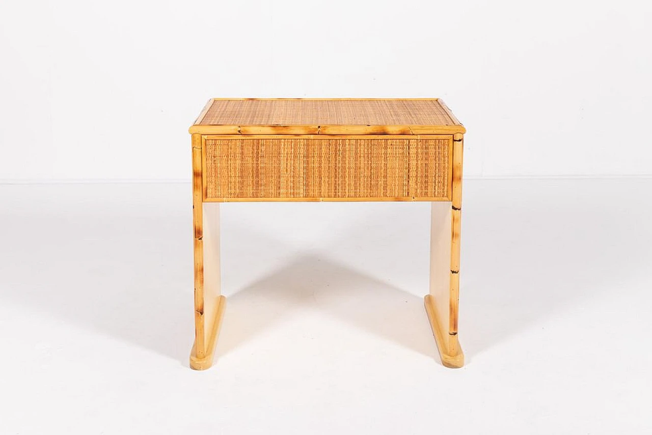 Bamboo and cane desk, 1980s 10