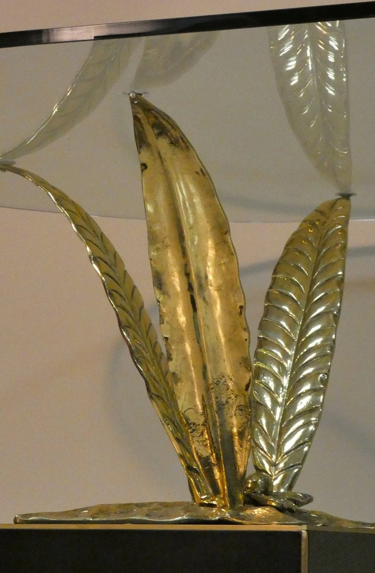 Tavolo in bronzo, ottone e cristallo di Gianni Versace per Versace Home, Italia, anni '80 23