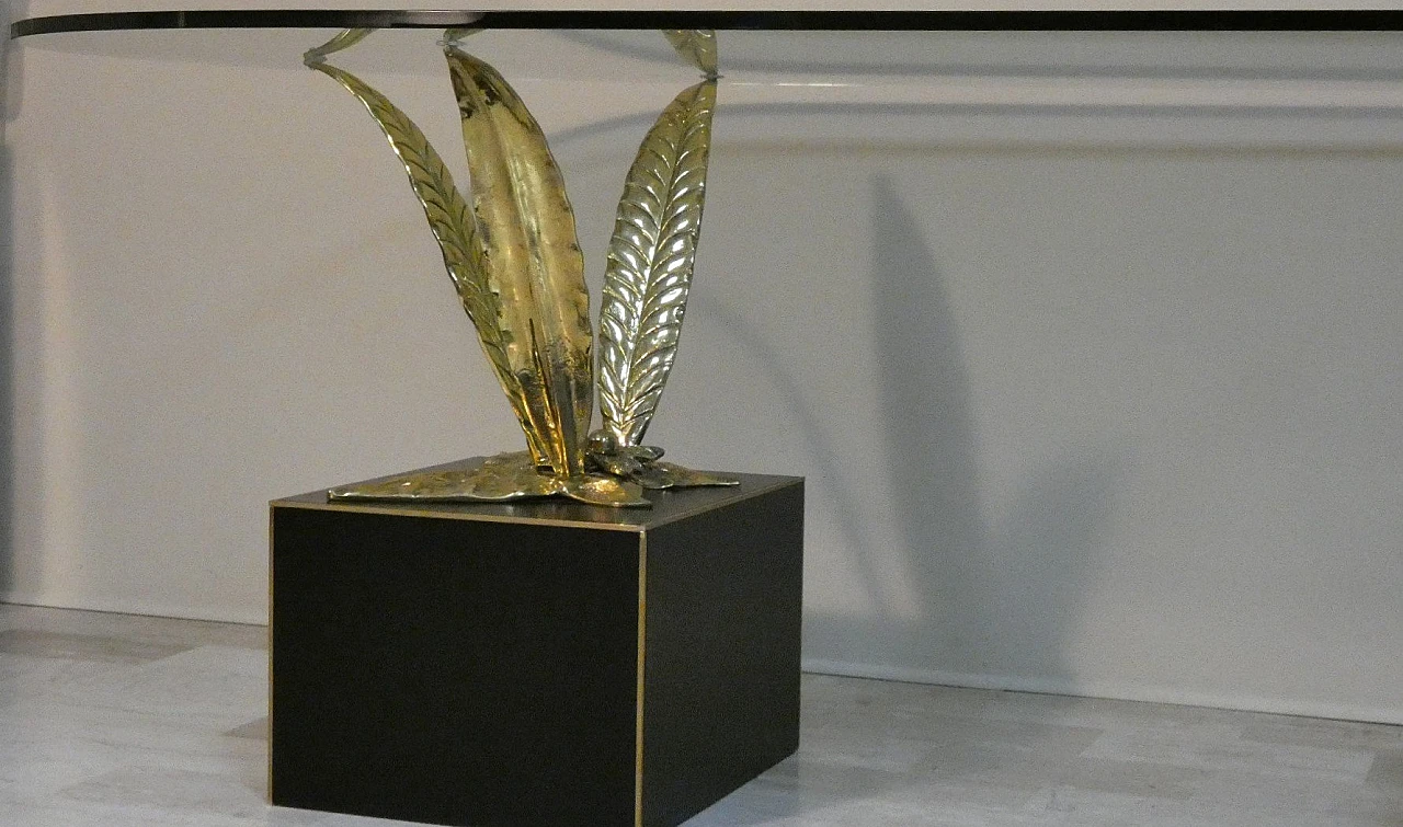 Tavolo in bronzo, ottone e cristallo di Gianni Versace per Versace Home, Italia, anni '80 24