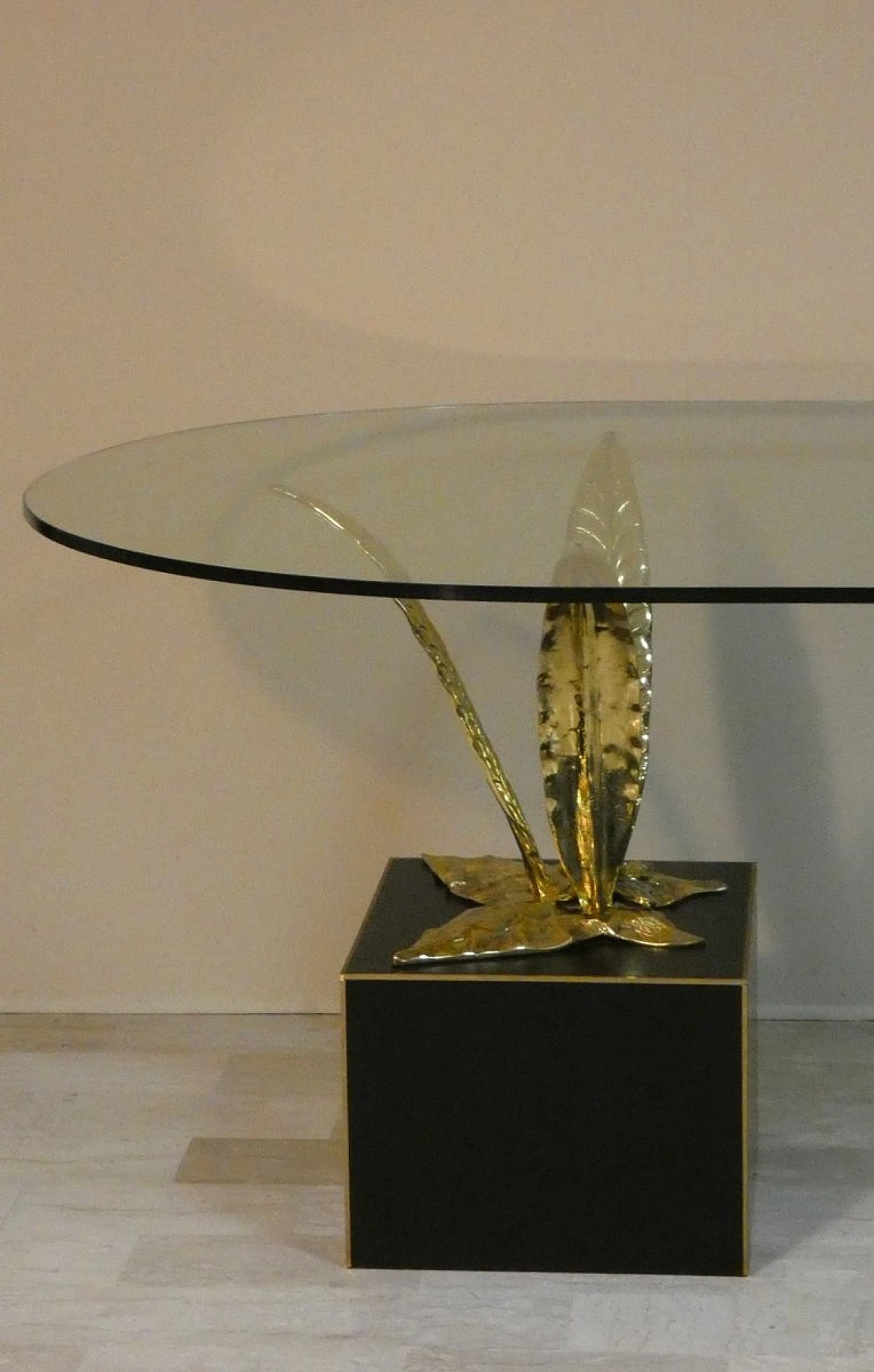 Tavolo in bronzo, ottone e cristallo di Gianni Versace per Versace Home, Italia, anni '80 27