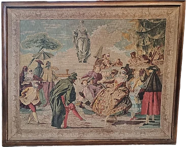 Tapestry inspired by the Minuet Carnival scene, 1960s