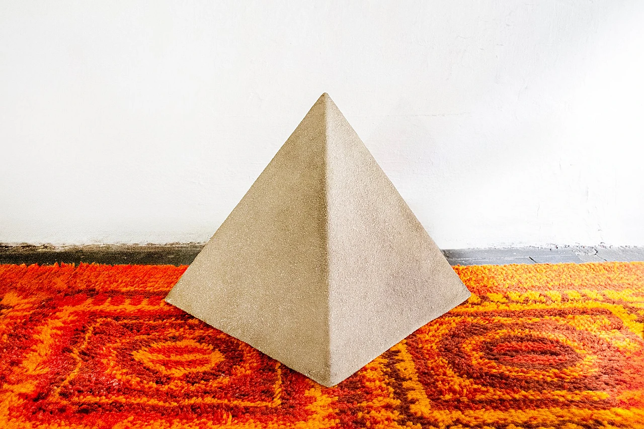 Pyramid Moon Rock lamp by A.Cazenave for Singleton, 1970s 1