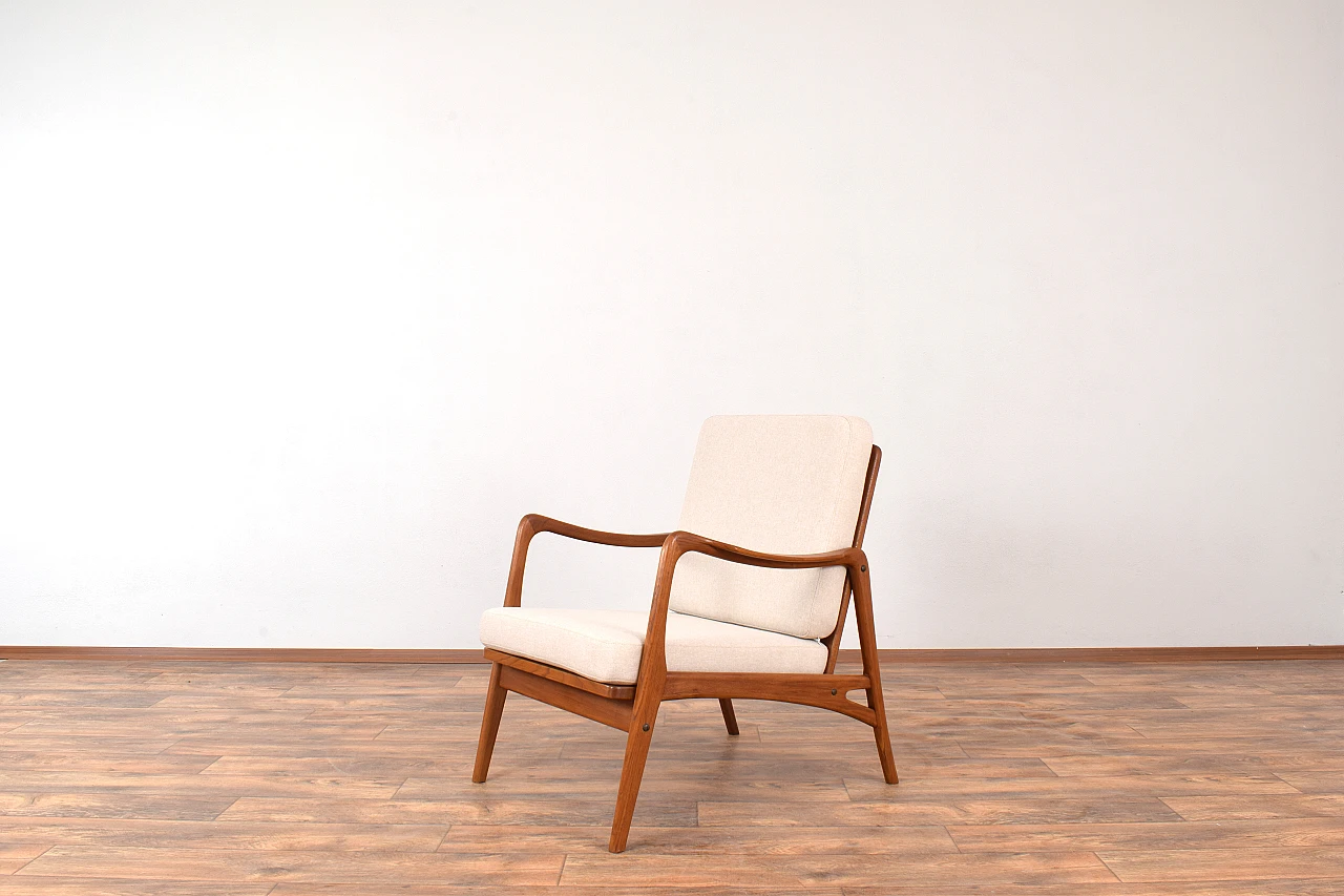 Mid-Century Danish Teak Lounge Chair, 1960s. 2