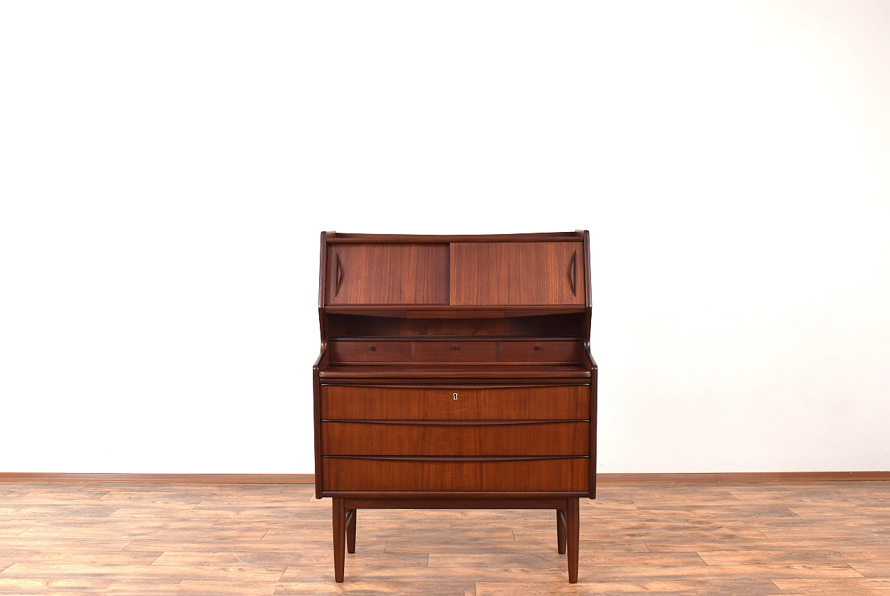 Mid-Century Danish Teak Secretary, 1960s 1