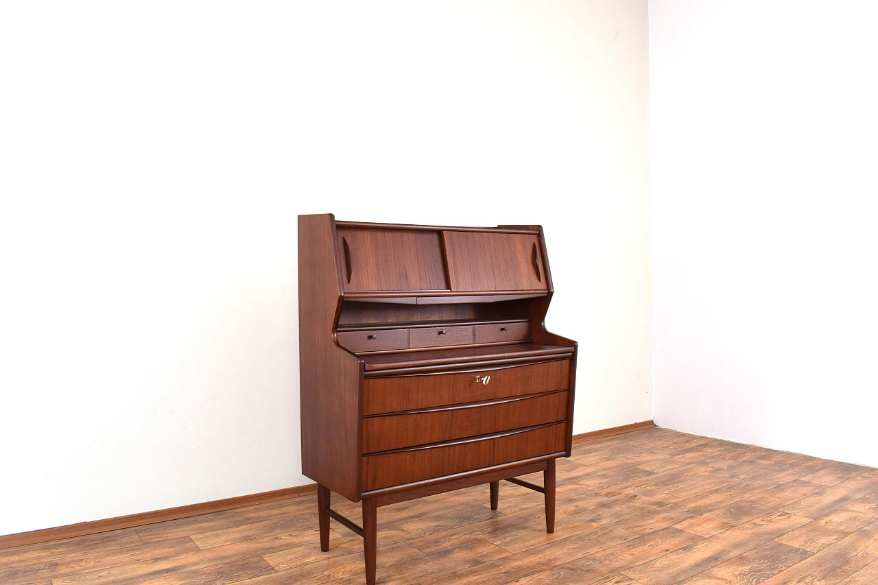 Mid-Century Danish Teak Secretary, 1960s 11