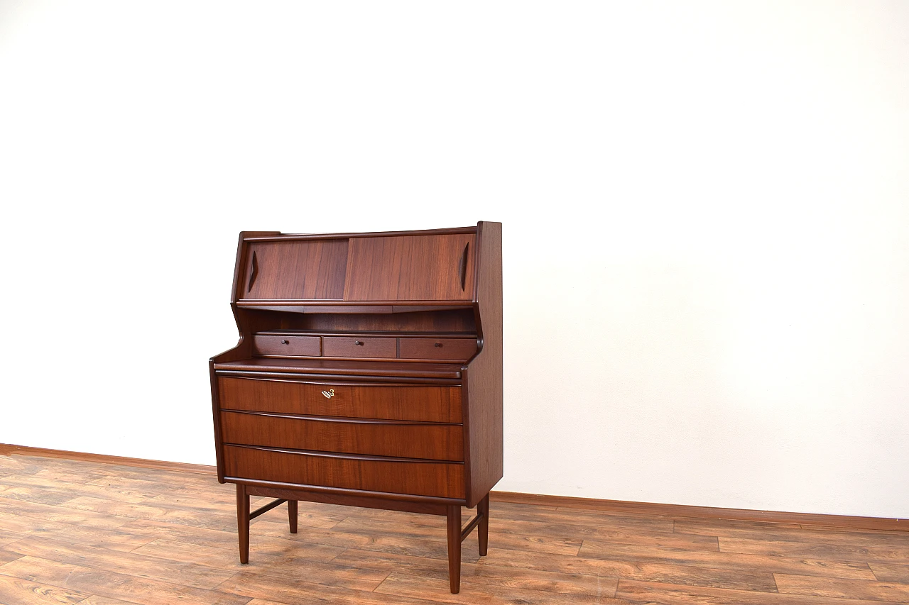 Mid-Century Danish Teak Secretary, 1960s 12