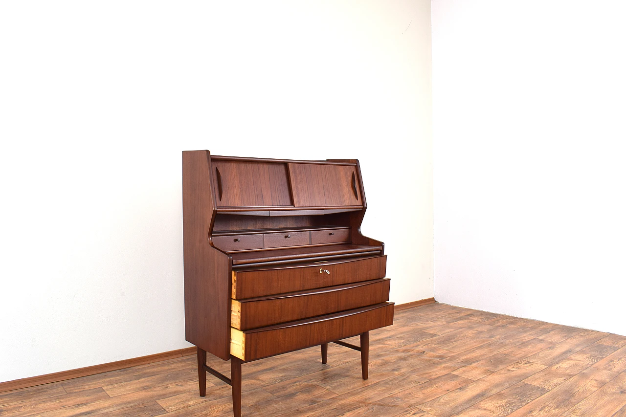 Mid-Century Danish Teak Secretary, 1960s 13