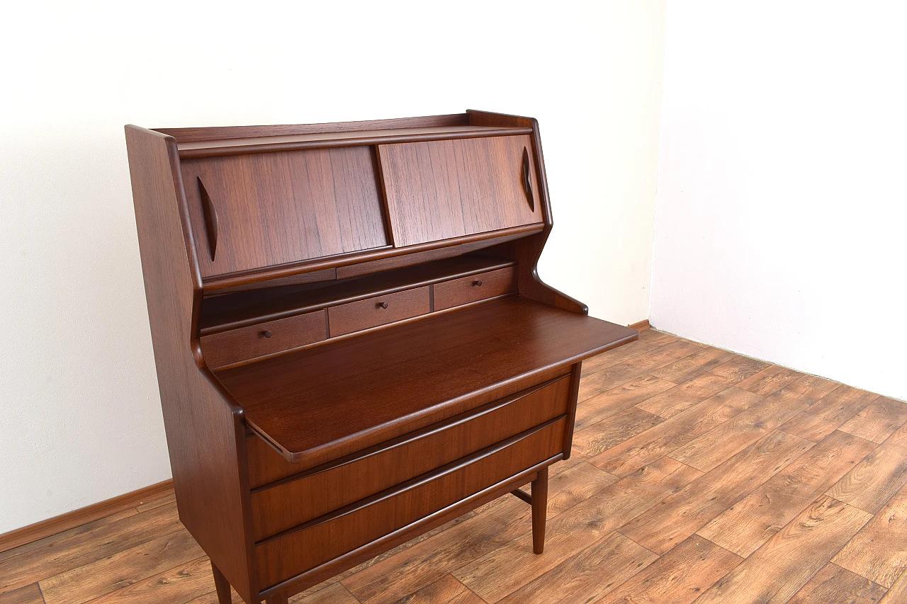 Mid-Century Danish Teak Secretary, 1960s 15