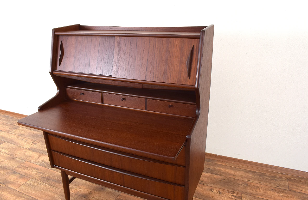 Mid-Century Danish Teak Secretary, 1960s 16