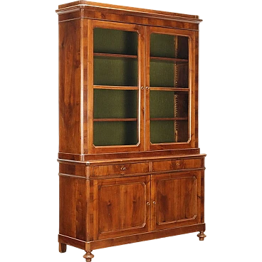 Umbertina walnut bookcase, 19th century