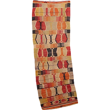 Turkish Kilim wool carpet, late 20th century