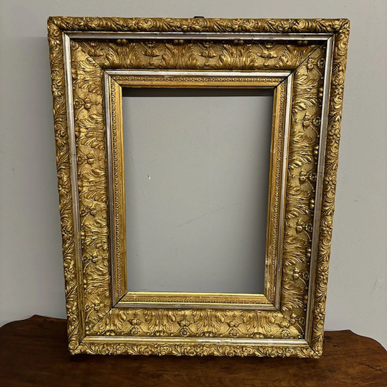 Gold and silver leaf frame, 19th century 2