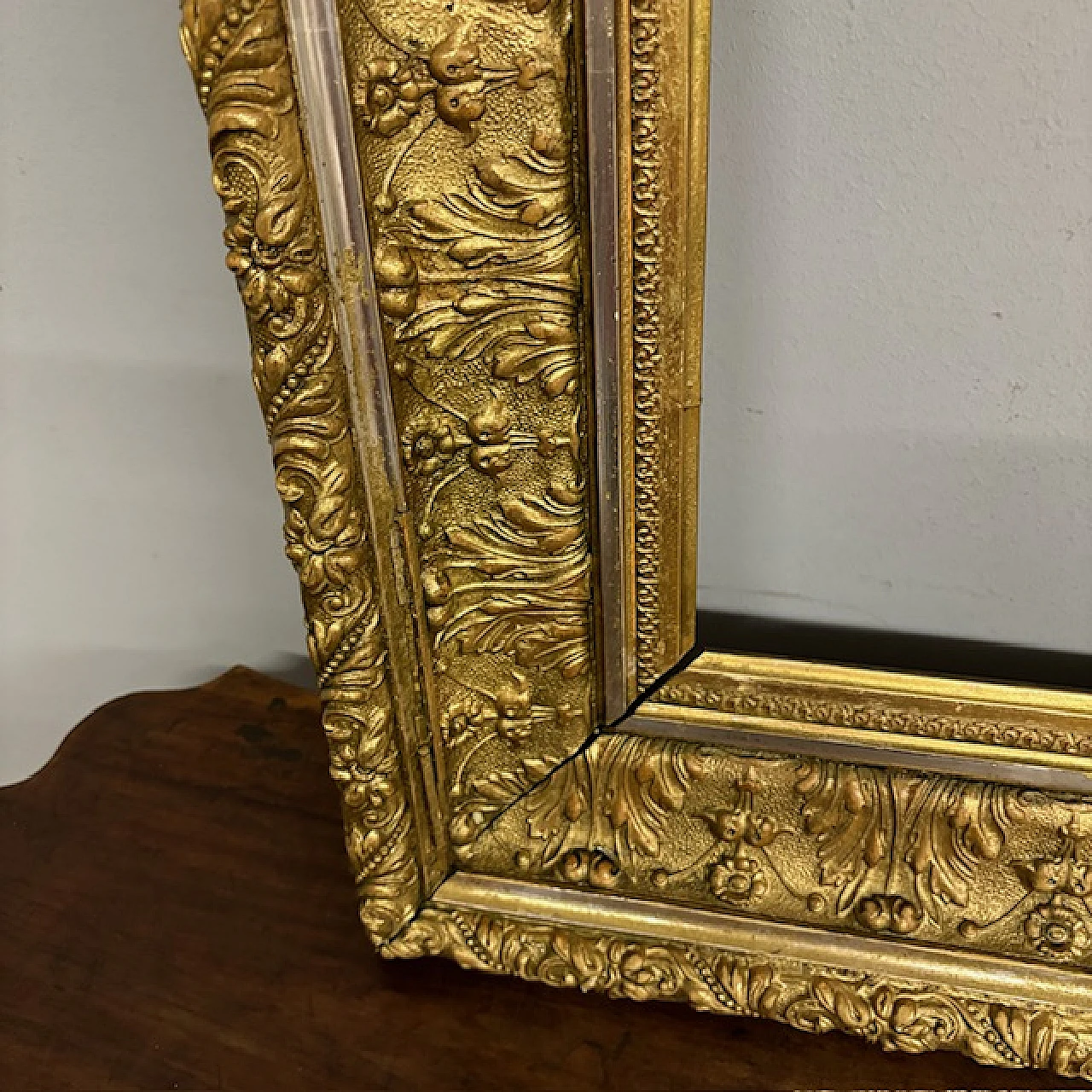 Gold and silver leaf frame, 19th century 5