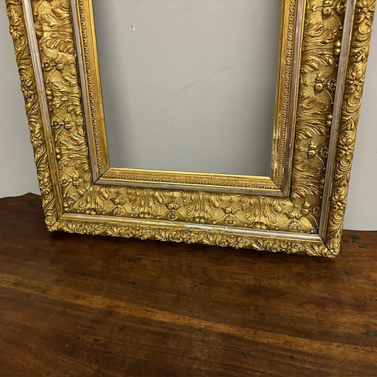 Gold and silver leaf frame, 19th century 6