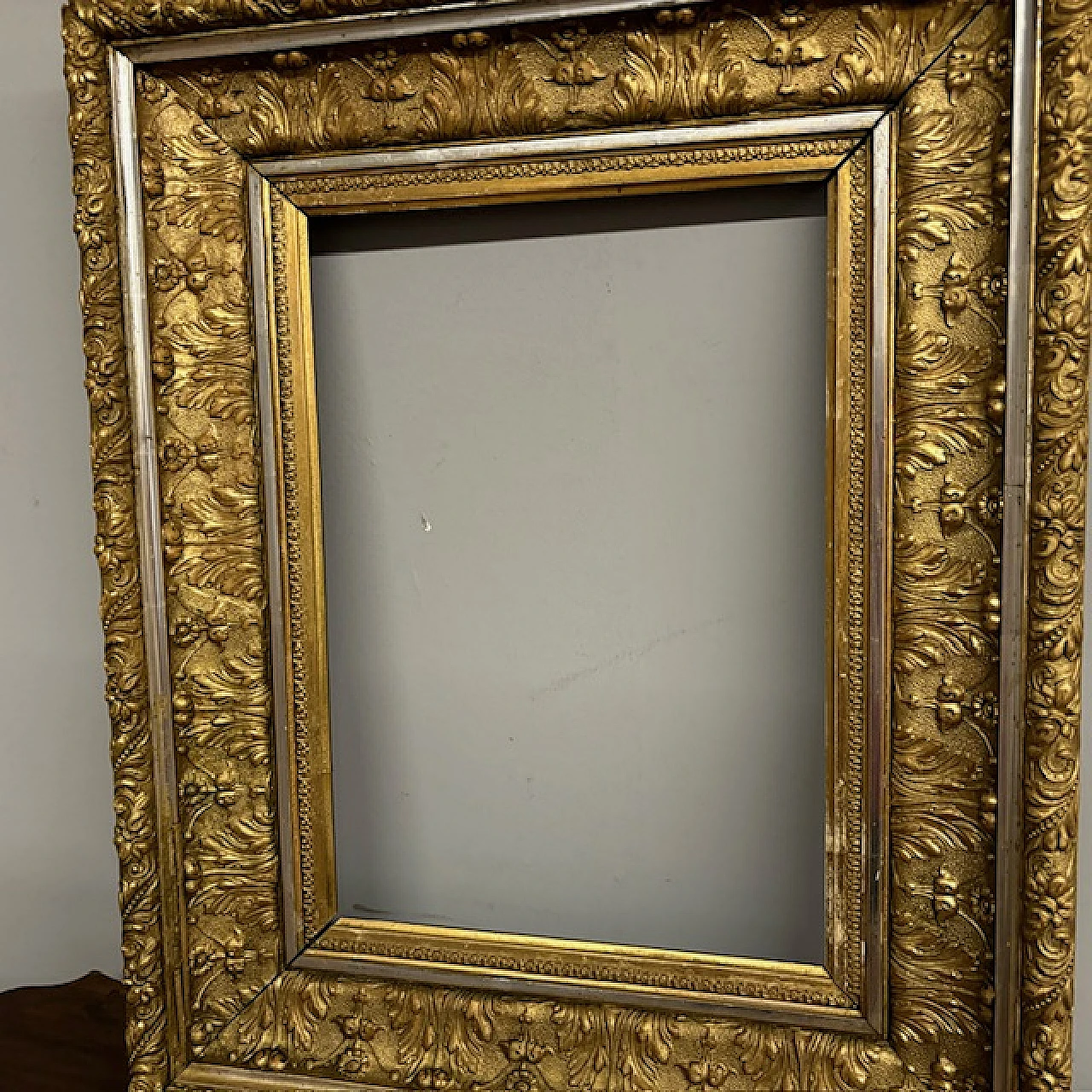 Gold and silver leaf frame, 19th century 7