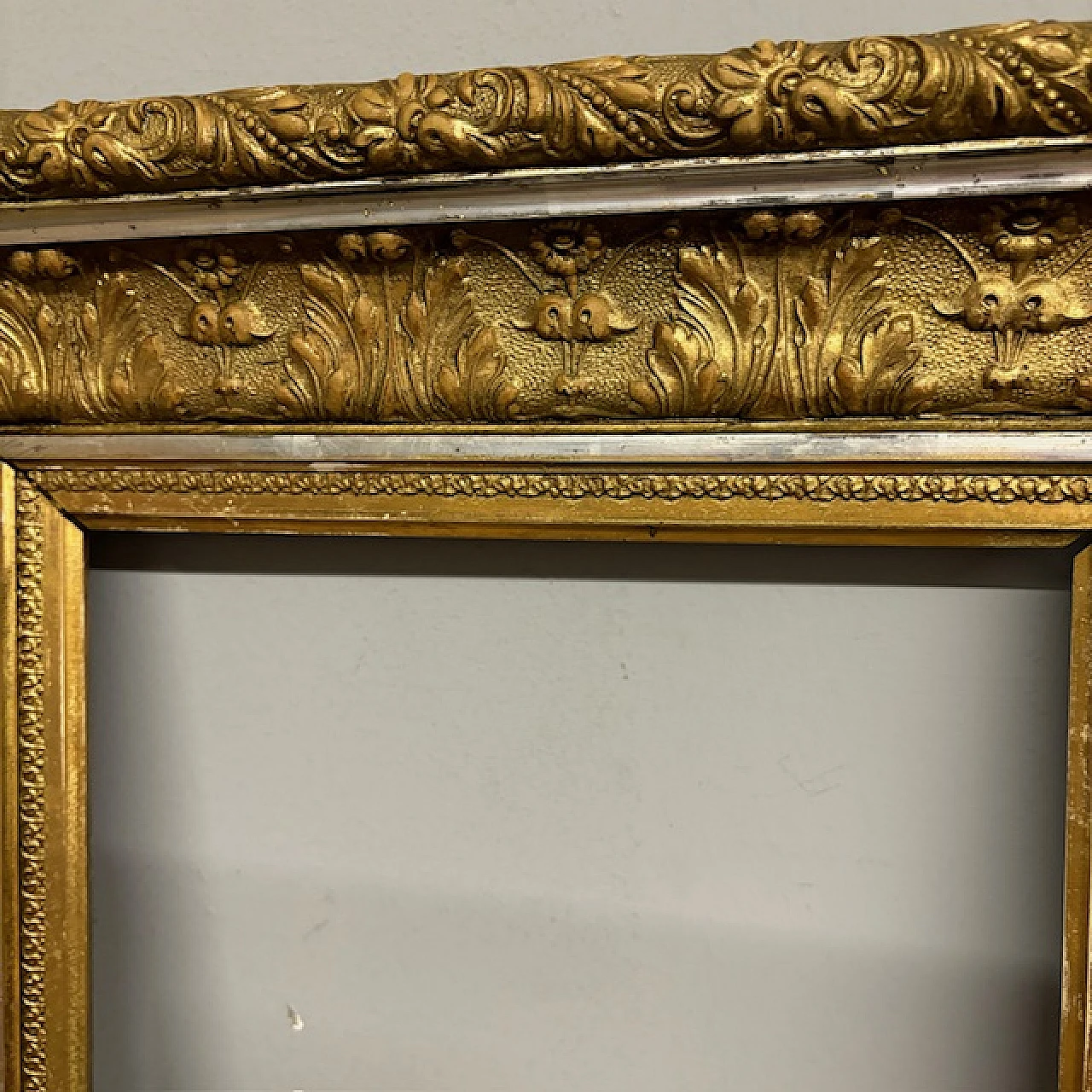 Gold and silver leaf frame, 19th century 8