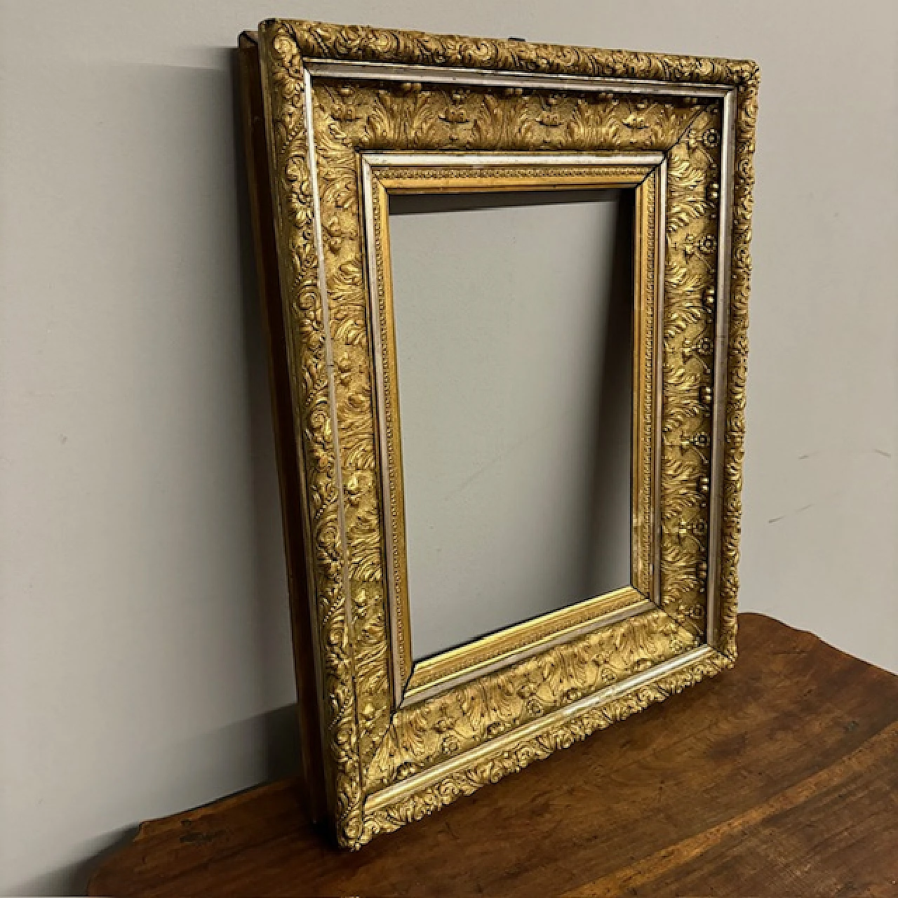 Gold and silver leaf frame, 19th century 10