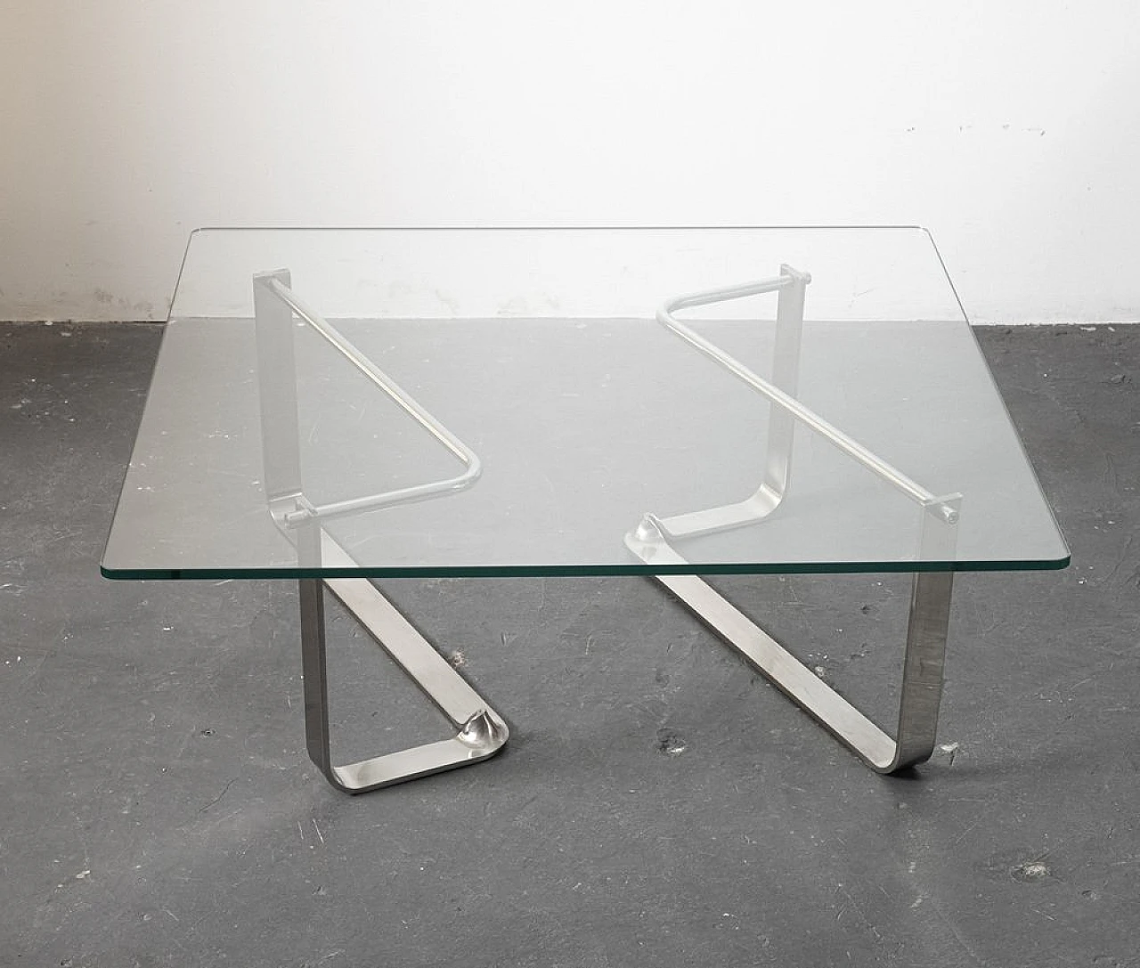 Coffee table in glass, 1970s 8