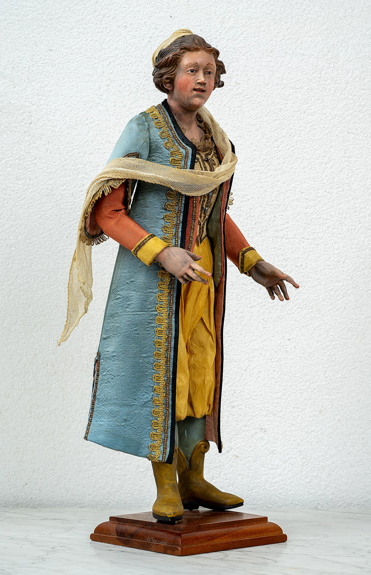 Nativity sculpture depicting Giorgiana with wooden hands and feet 1