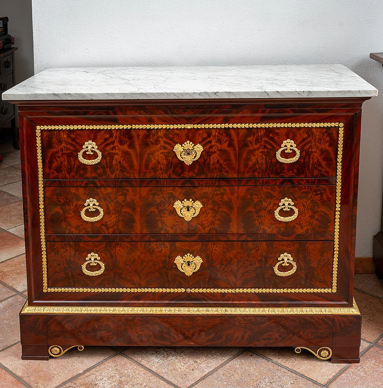 French Charles X chest of drawers, 19th century 7