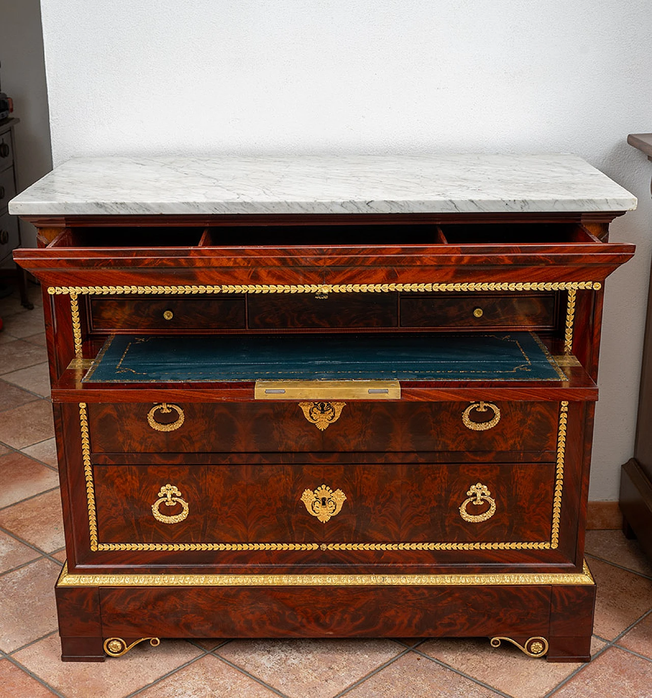 French Charles X chest of drawers, 19th century 8