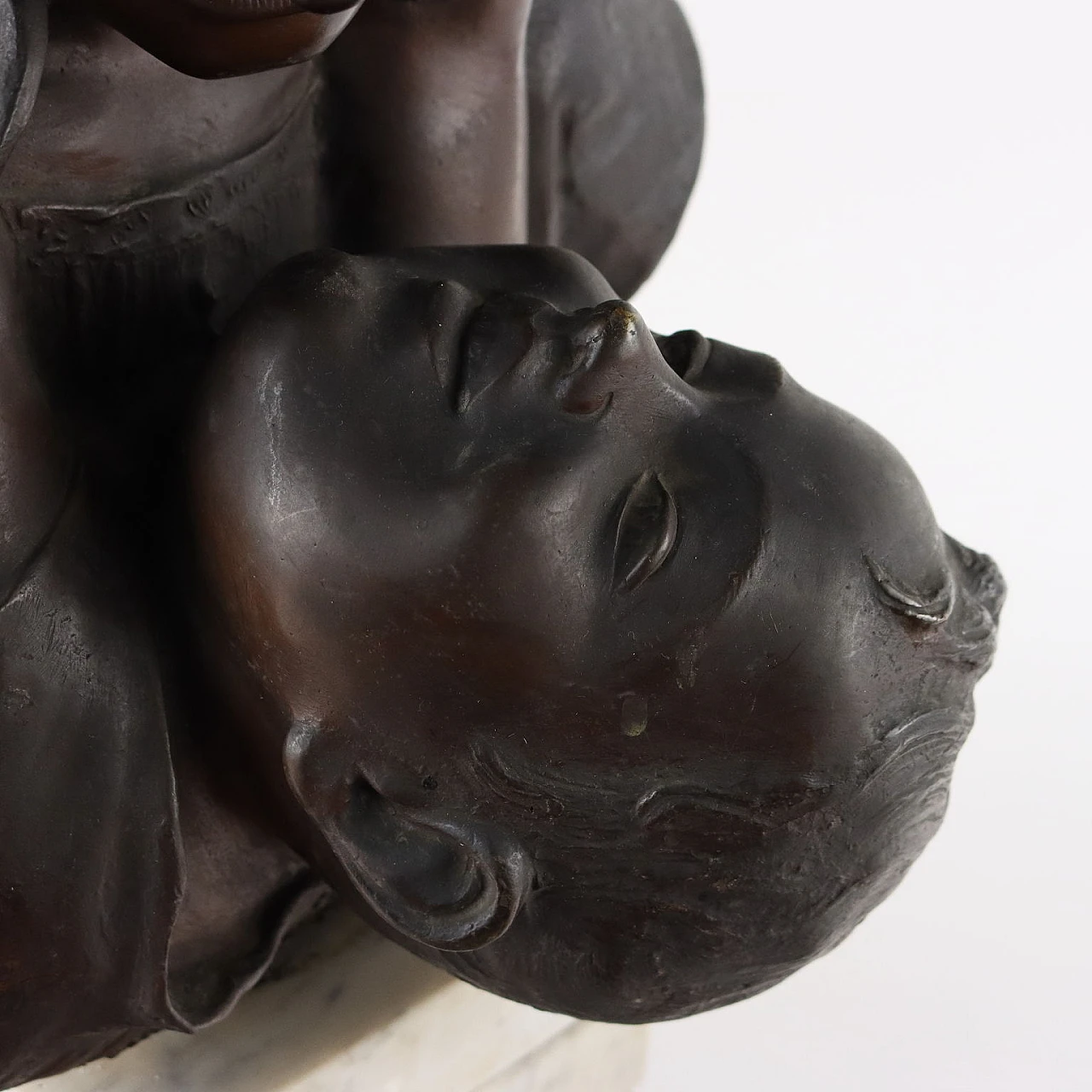 Maternity by Antonio Merente, bronze sculpture, late 20th century 6