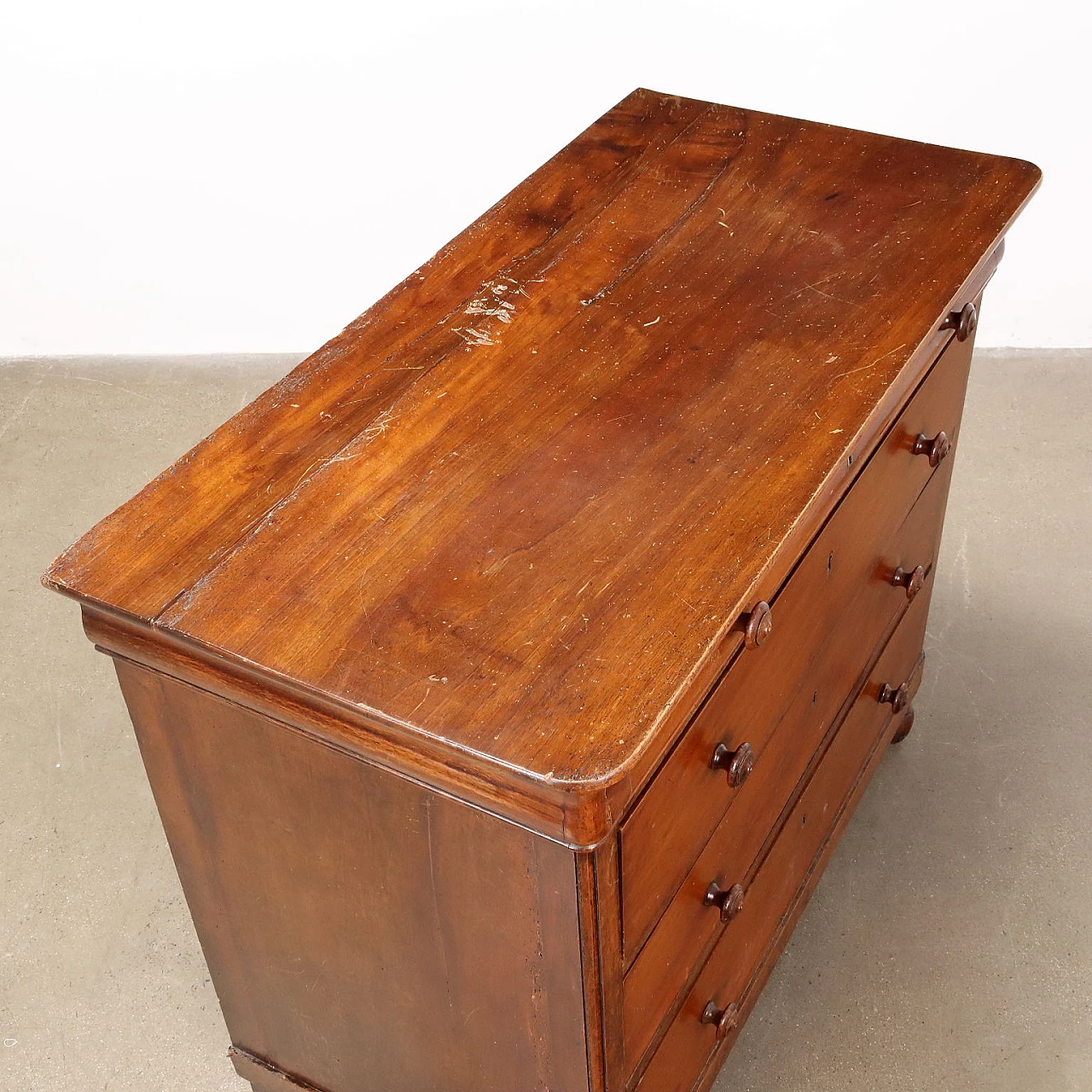 Charles X chest of drawers in walnut, late 19th century 7