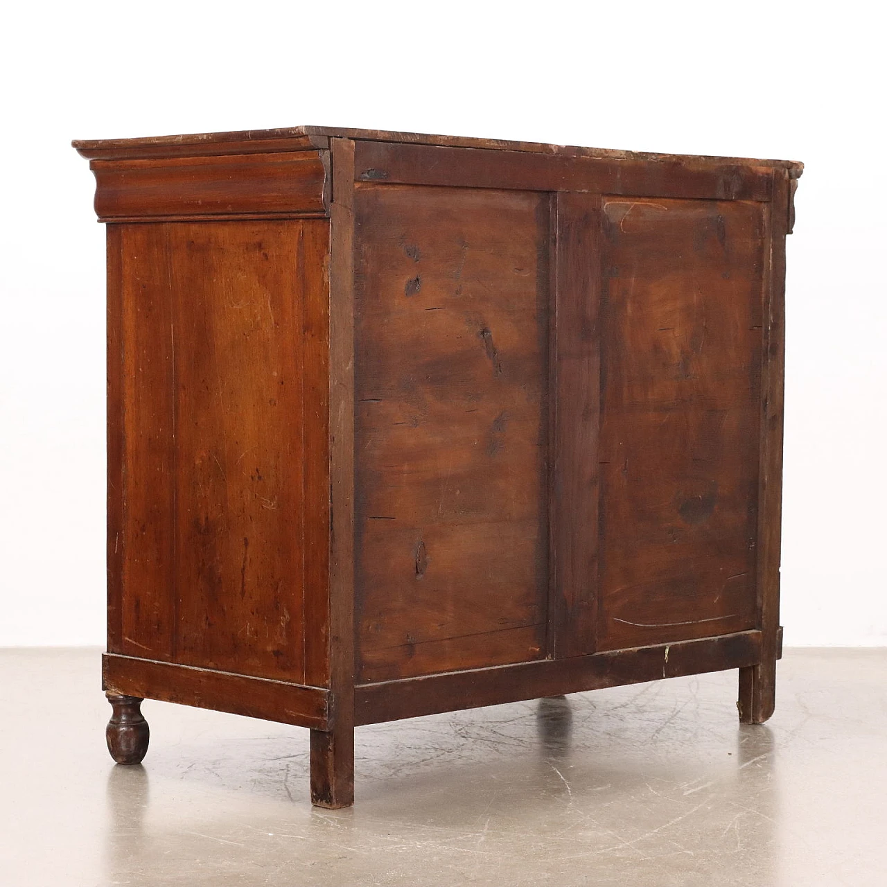 Charles X chest of drawers in walnut, late 19th century 9