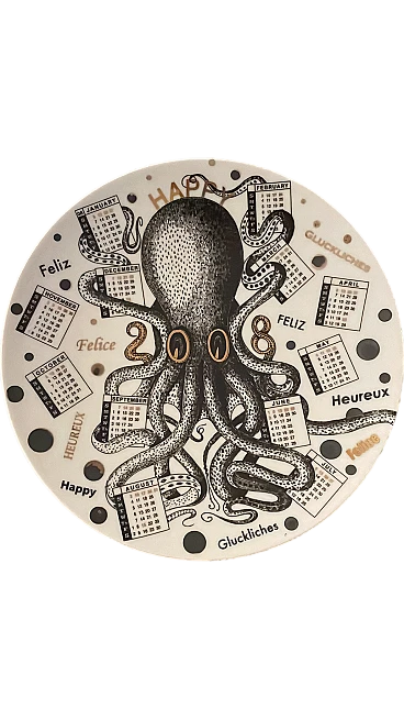 Octopus Calendar plate by Fornasetti plate, 2008