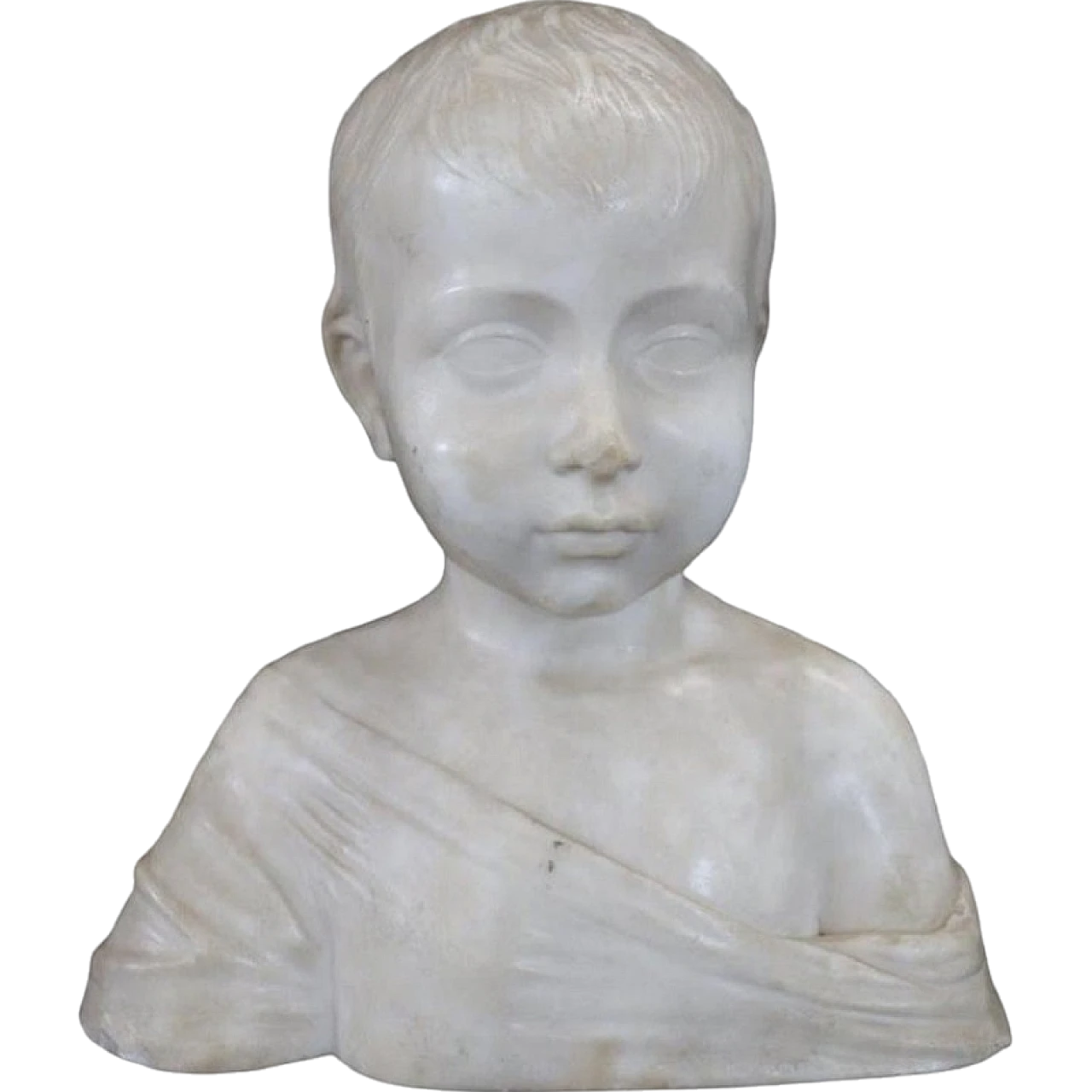 Marble sculpture, bust of a child 11