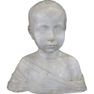 Marble sculpture, bust of a child