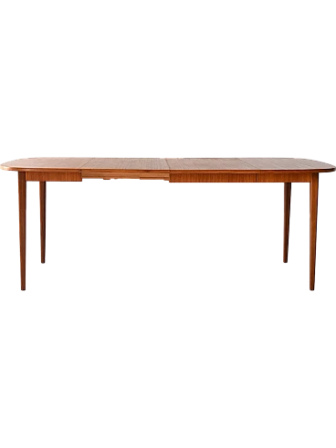 Scandinavian extendable teak table