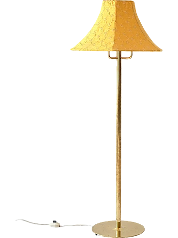 Vintage lamp with yellow lampshade