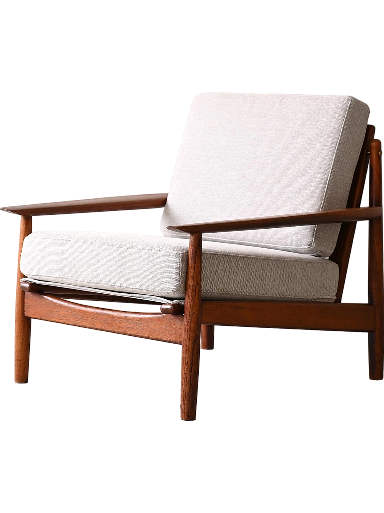 Danish teak armchair from the 1960s - Renewed cushions 13