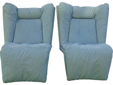 Pair of Cinova armchairs, '80s