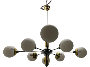 Sputnik Chrome Brass Chandelier 8 Lights