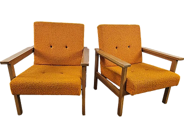 Mid Century wooden armchairs by Zala Bútorgyár