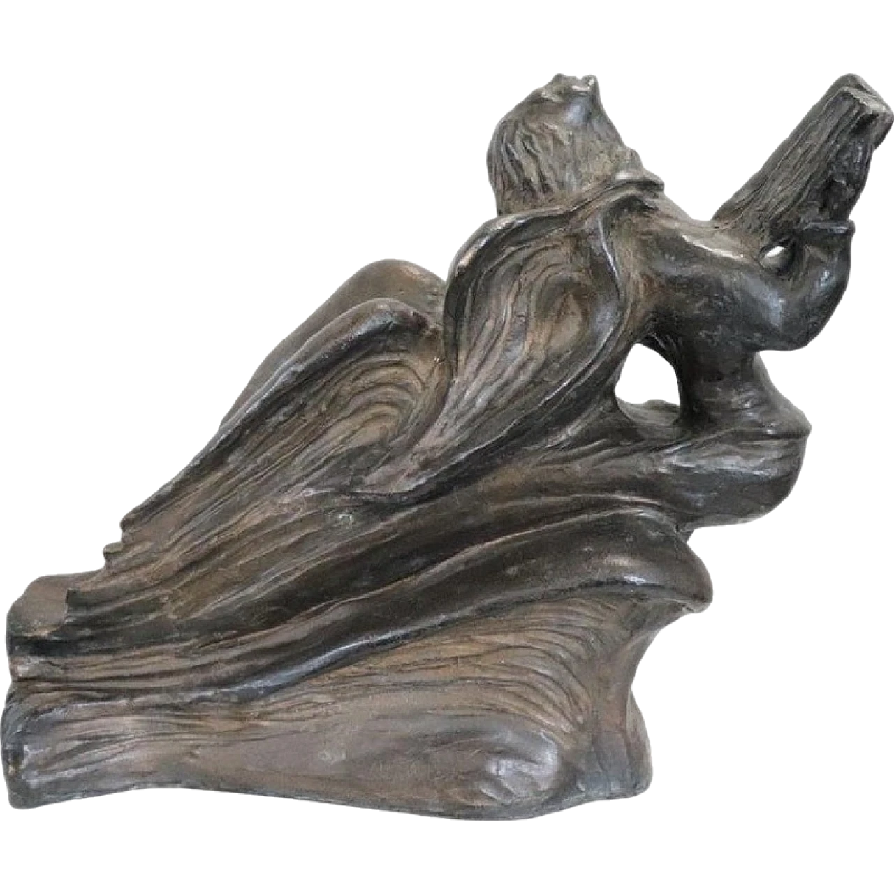 Art Deco bronze angel, 30s 12