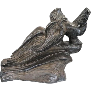 Art Deco bronze angel, 30s