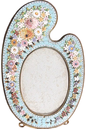 Liberty frame made of floral micro mosaic, 1930